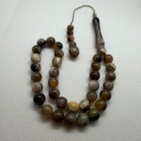 سبحة خرز قرن جاموس طبيعي 33