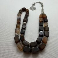 سبحه عقيق تصميم نادر ومميز 33 خرزة