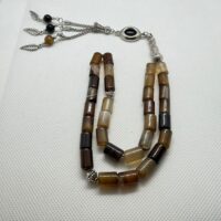 سبحة عقيق اسطواني 33