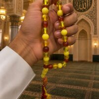 سبحة تراب الكهرمان الفاخرة